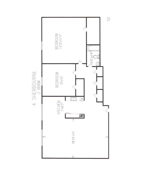 2 Bedroom, 2 Bath Floorplans